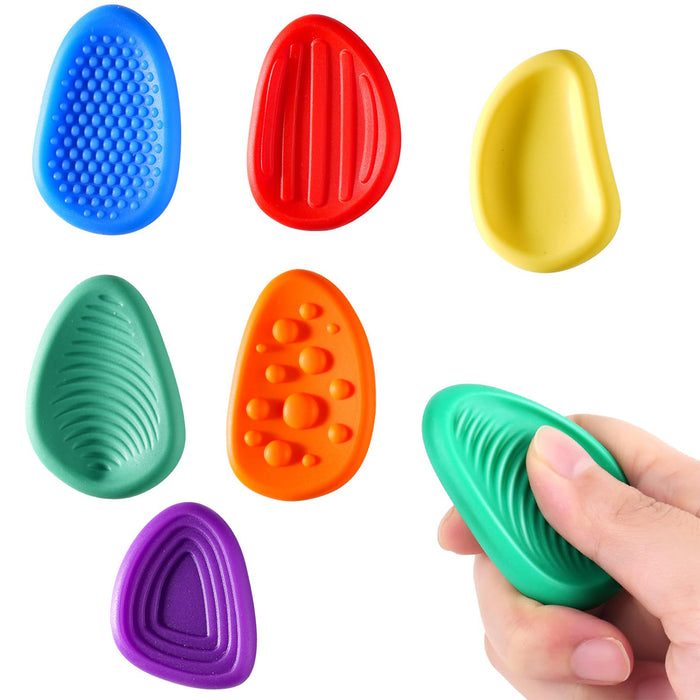 Silicone Sensory Fidget Pebbles (6 pack)