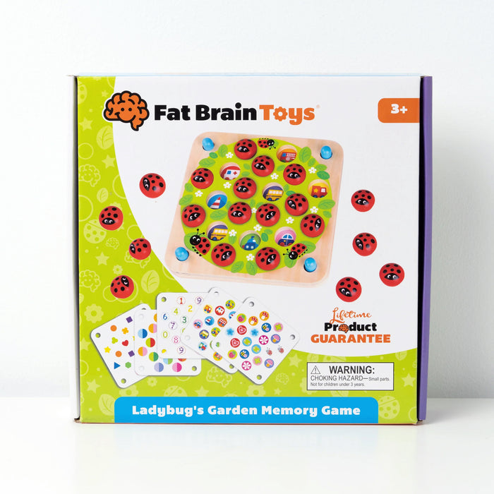Ladybug's Garden Wooden Interactive Memory Game Fat Brain Toys