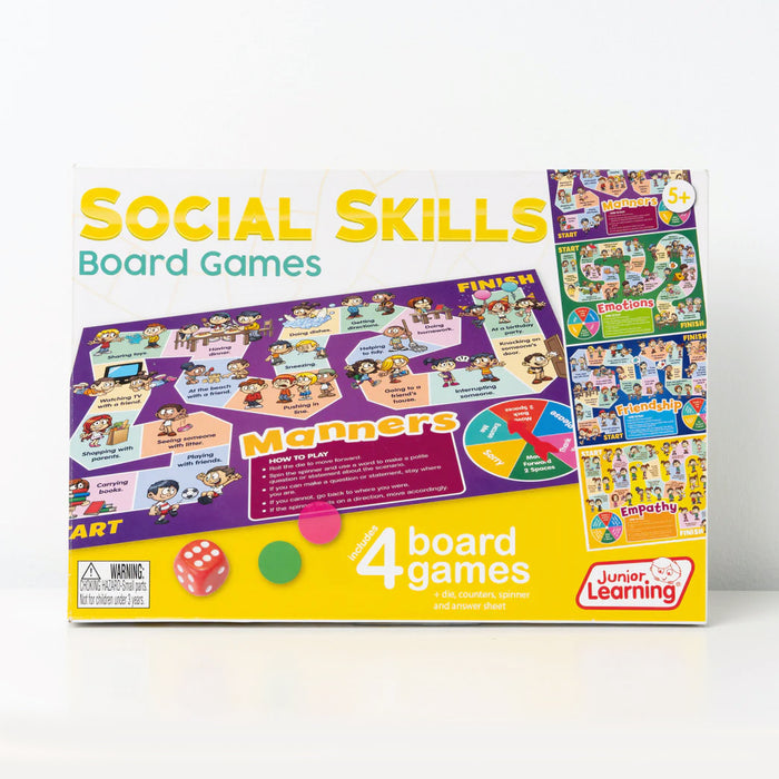 Junior Learning Social Skills Board Game 4-in-1