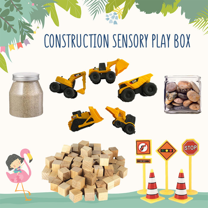Construction Sensory Play Box