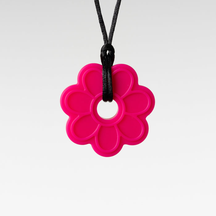 Pink Flower Chewable Necklace