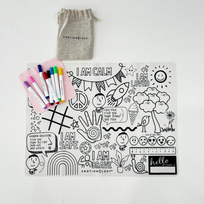 Emotionology Mindfulness Silicone Mat & Markers