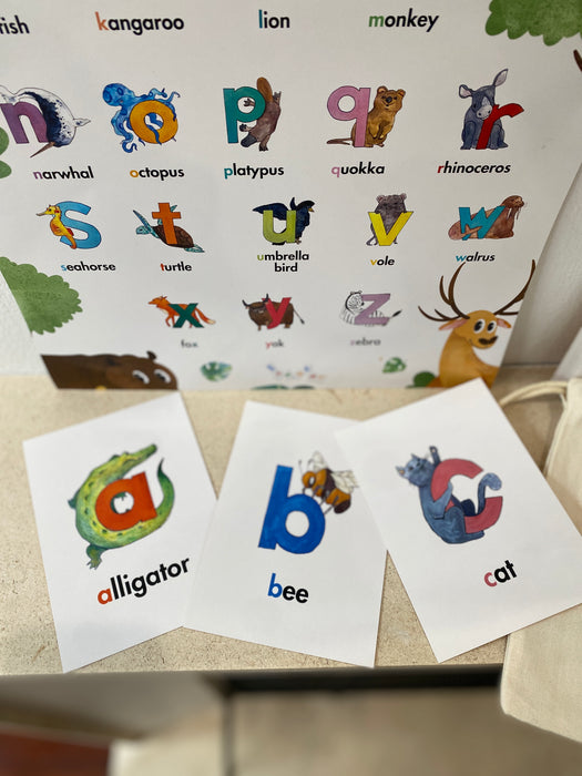 Animal Alphabet Phonic Cards