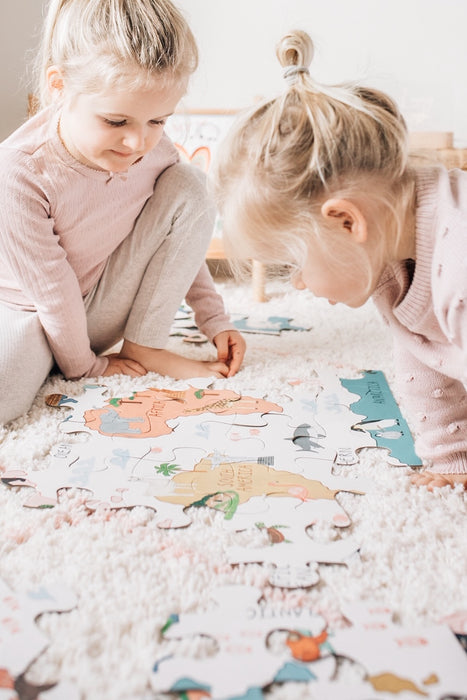 Mindful & Co World Map Floor Puzzle