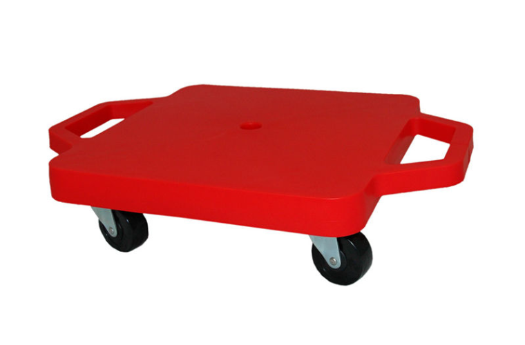 RED Sturdy Moulded Plastic Scooter Board (Large/Red)
