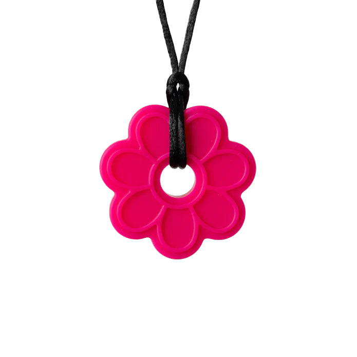 Pink Flower Chewable Necklace
