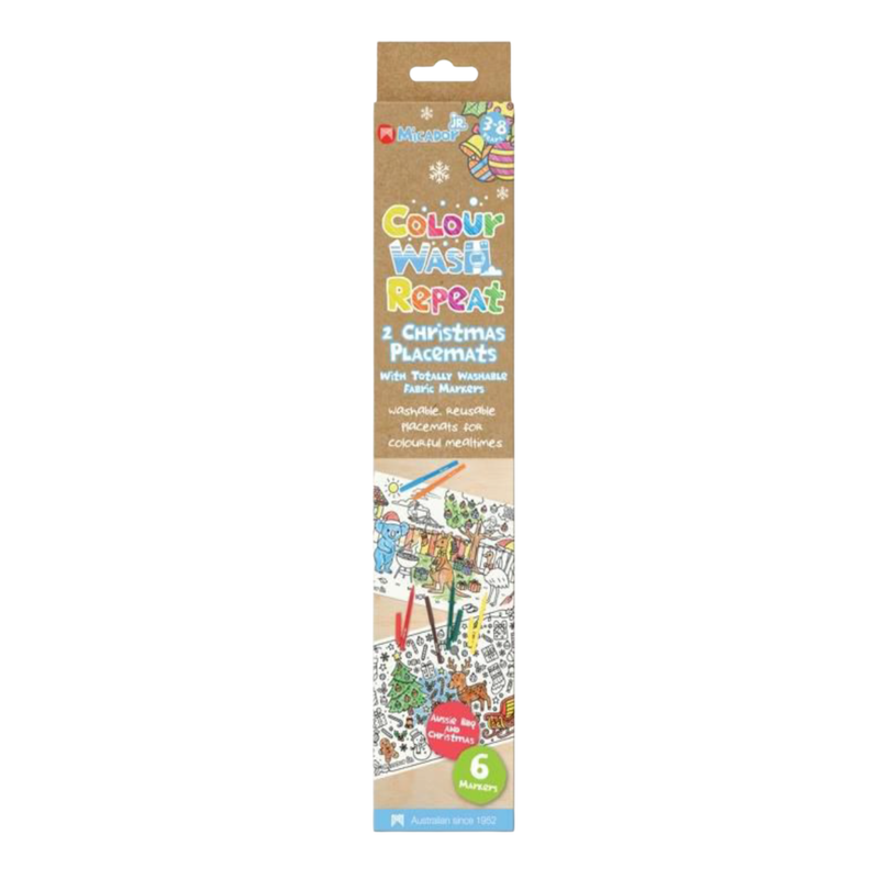 Micador JR Colour Wash Repeat Placemat 2 Pack