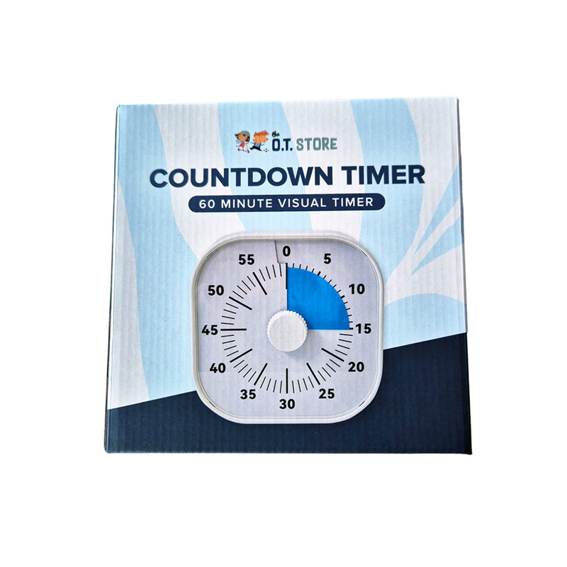 Countdown Timer (8" / 20cm) Activity Time Timer for School, Work, Home or Sports Non-Tick