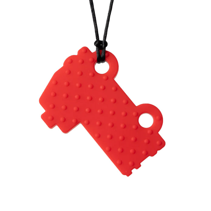 Fire Truck Sensory Chew Necklace
