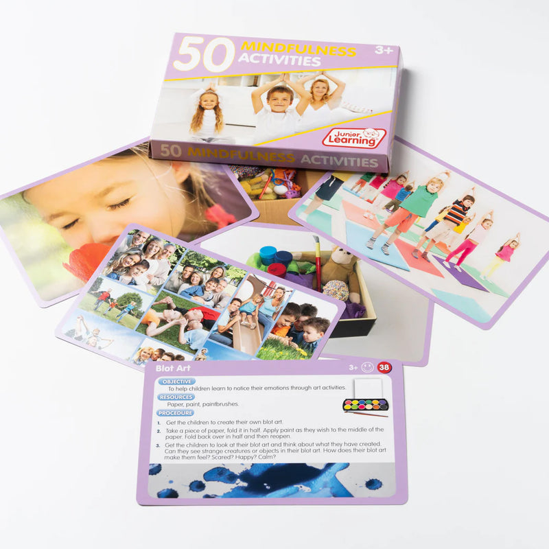 Junior Learning 50 Mindfulness Activities Flashcards for Kids