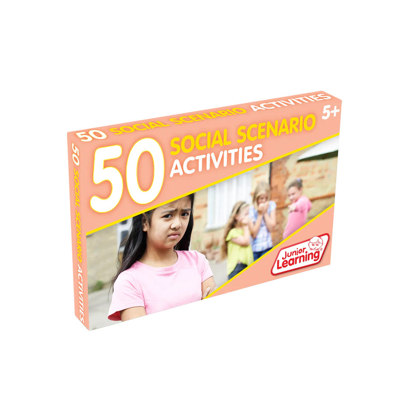Junior Learning 50 Social Scenario Activity Flash Cards Picture Book