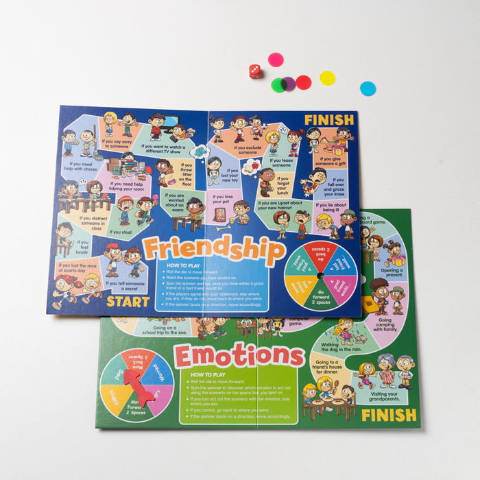 Junior Learning Social Skills Board Game 4-in-1