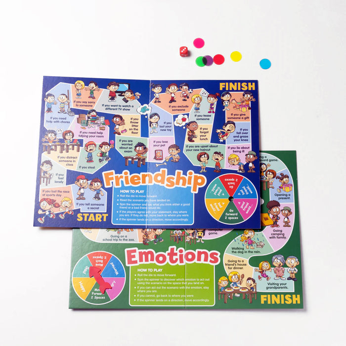 Junior Learning Social Skills Board Game 4-in-1