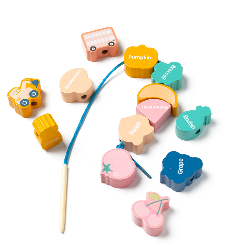 Lacing Beads Fine Motor Game