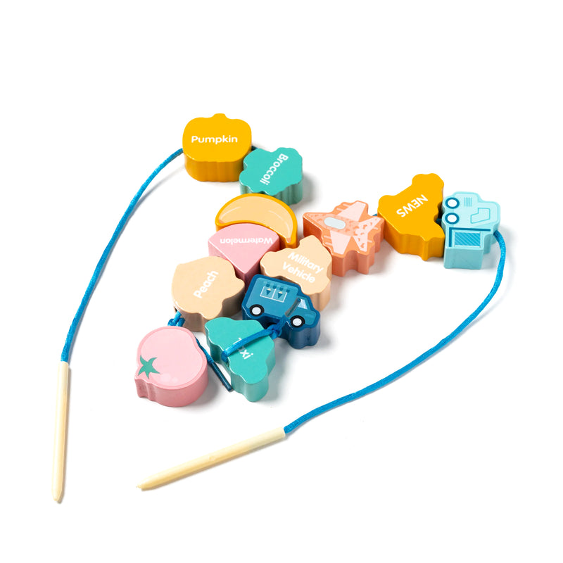 Lacing Beads Fine Motor Game