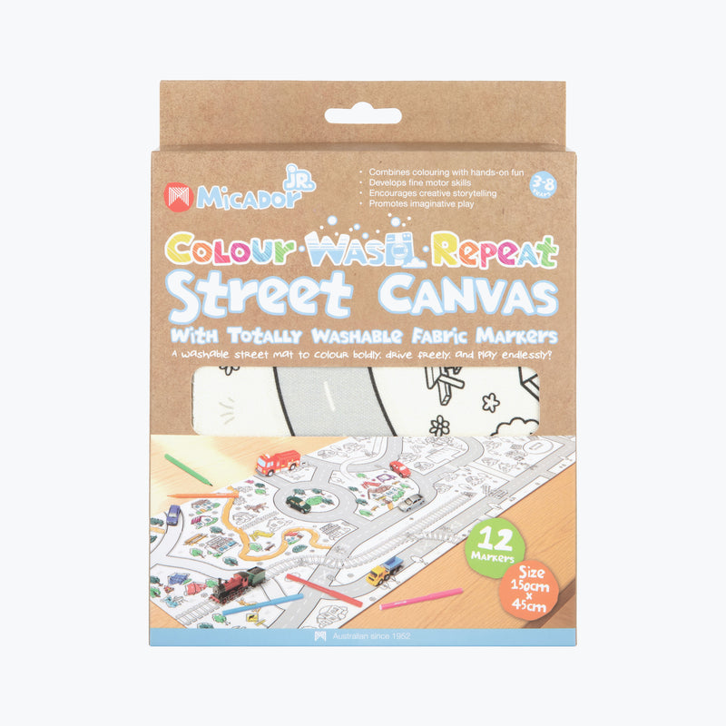 Micador JR Colour Wash Repeat Street Canvas