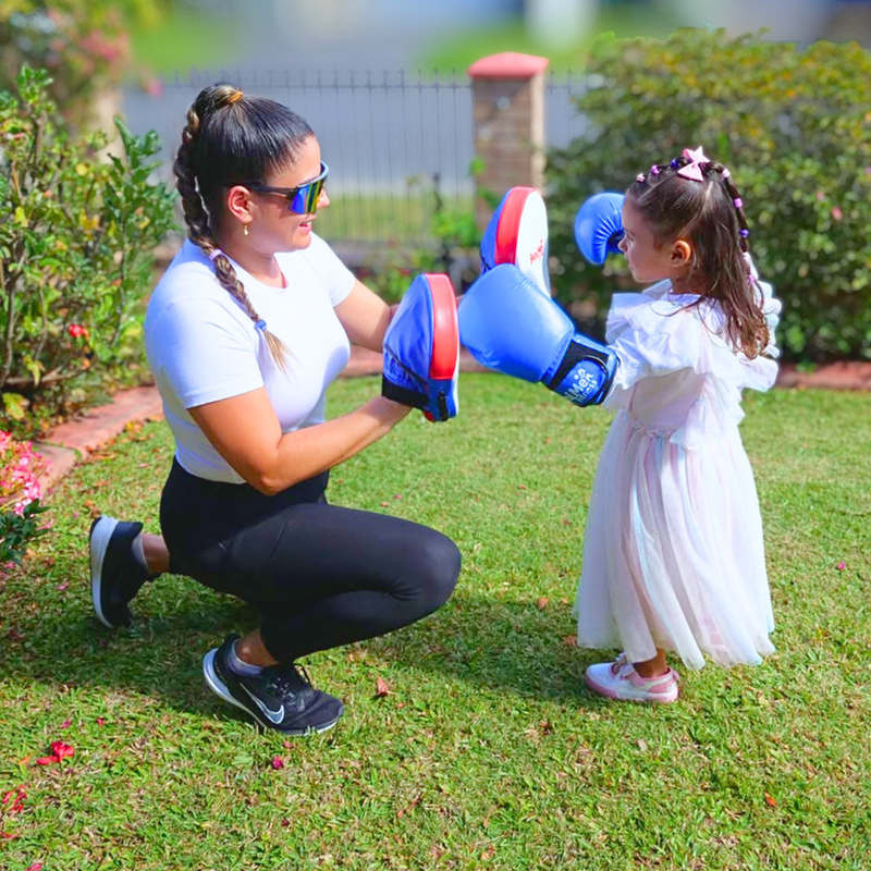 Children's Boxing Gloves & Focus Pads Set for Exercise, Training and Sport