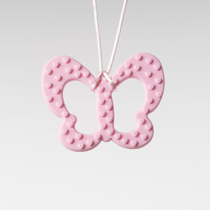 Pink Butterfly Chewable Necklace