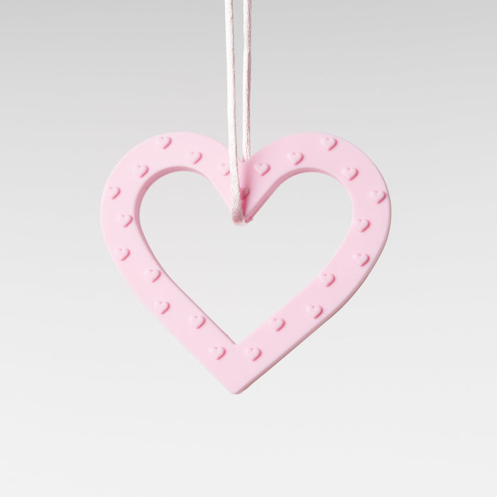 Pink Heart Chewable Necklace