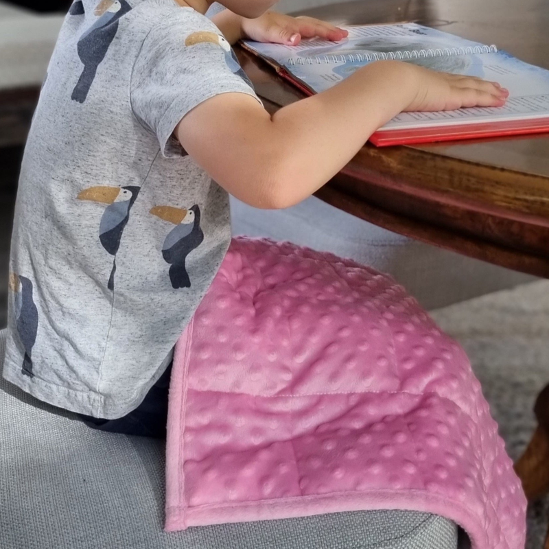 Weighted Lap Pad Snuggly Tactile Soft Blanket for Kids