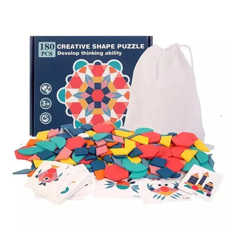 Rainbow Geometric Pattern Blocks