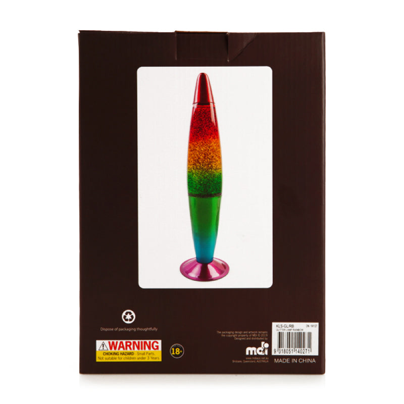 Rainbow Glitter Lamp