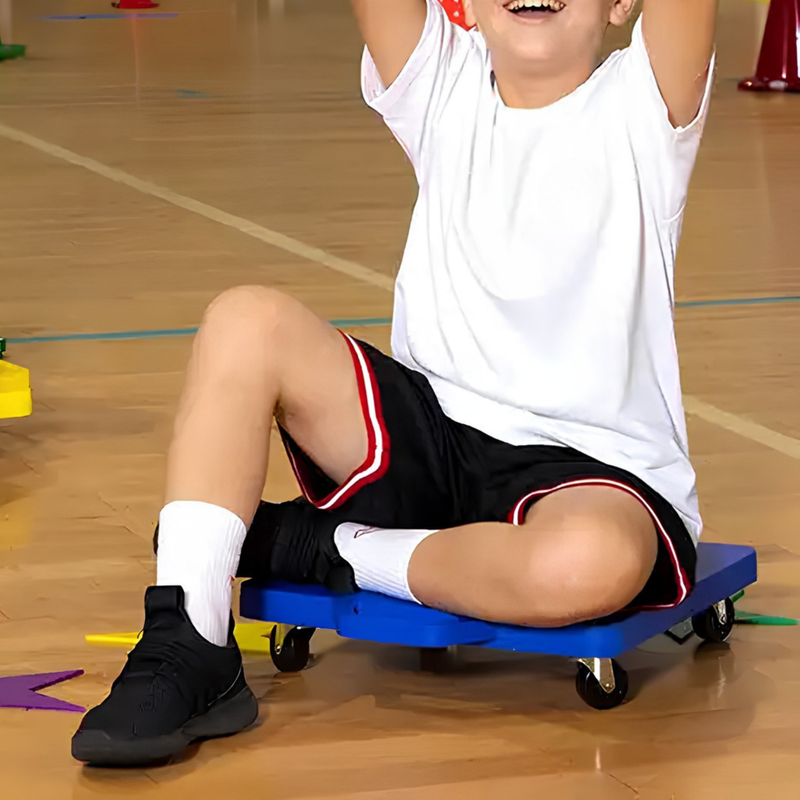 Small Sturdy Moulded Plastic Scooter Board (Small / Blue)