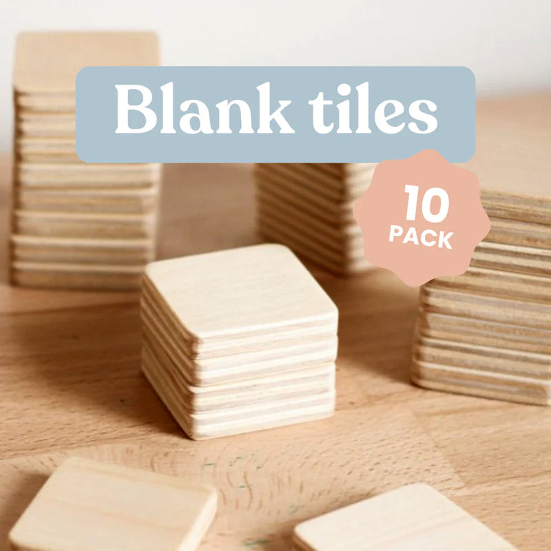 Second Scout Picture Tiles - Blank Timber Tiles