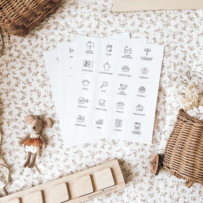 Second Scout Tile Labels - Responsibilities Pack