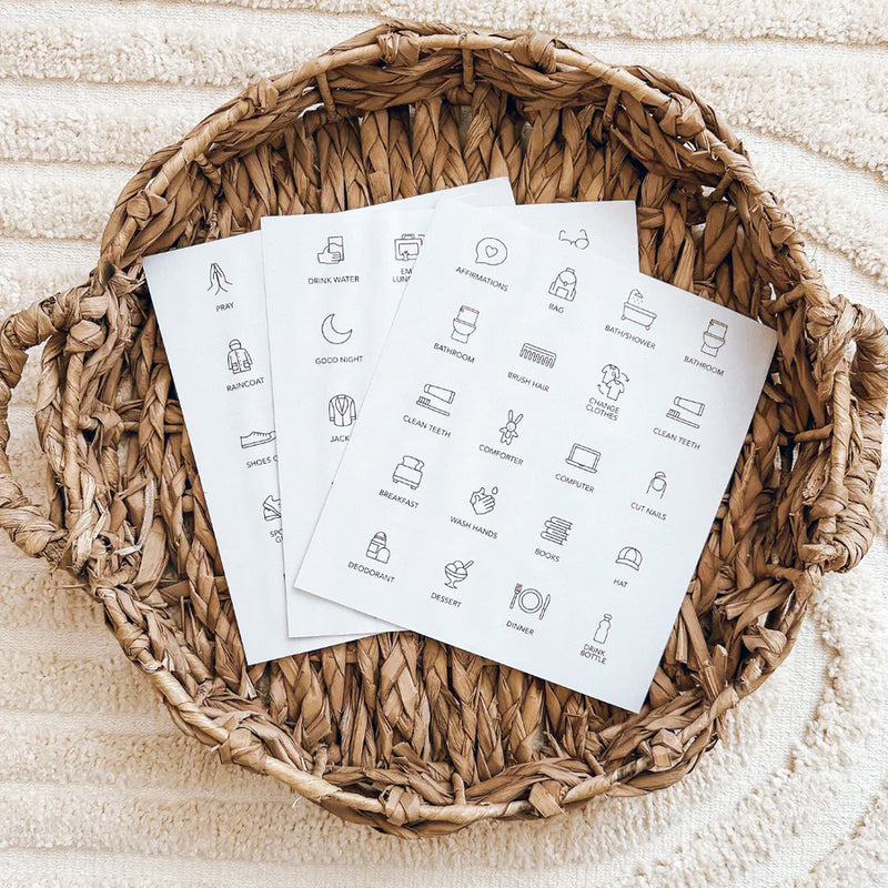 Second Scout Tile Labels - Routine & Reminders Pack