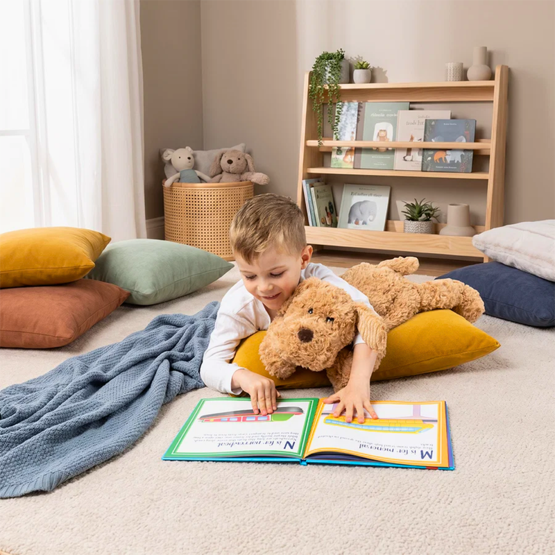 Mini and Me Weighted Plush Dog - Puppy Peace