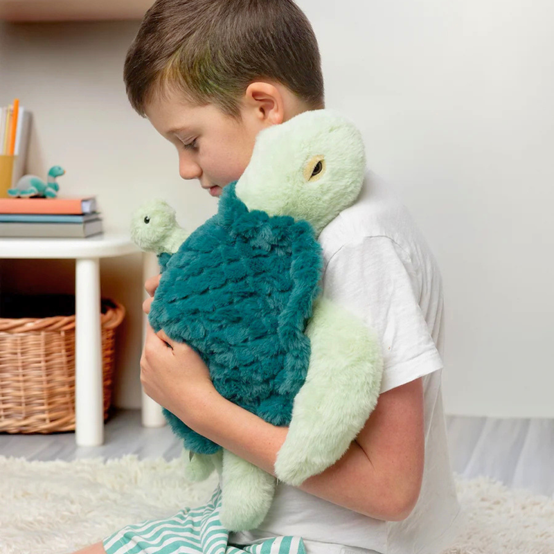Mini and Me Weighted Plush Turtle - Turtle Tranquility
