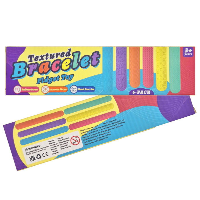 Silicone Sensory Fidget Bands (6 pack)