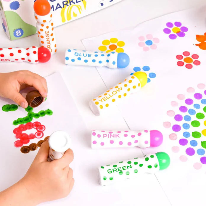 Castle & Kite Spot and Dot Marker Pack Easy Grip and Mess Free