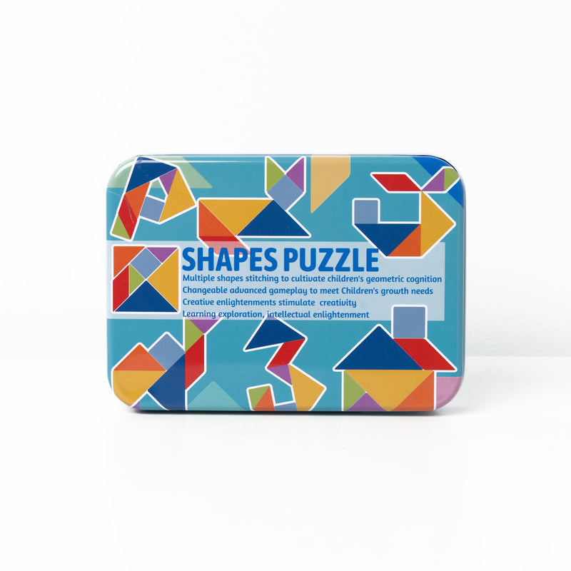 Tangram Puzzle in a Tin