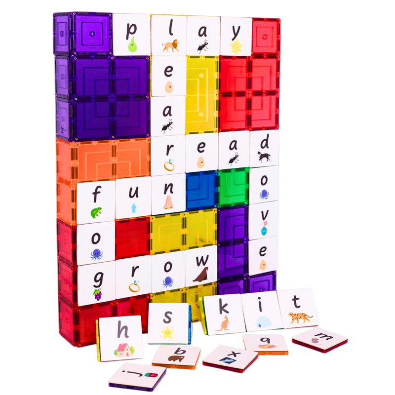 TileTek Magnetic Tile Toppers Alphabet Packs 40 Pieces