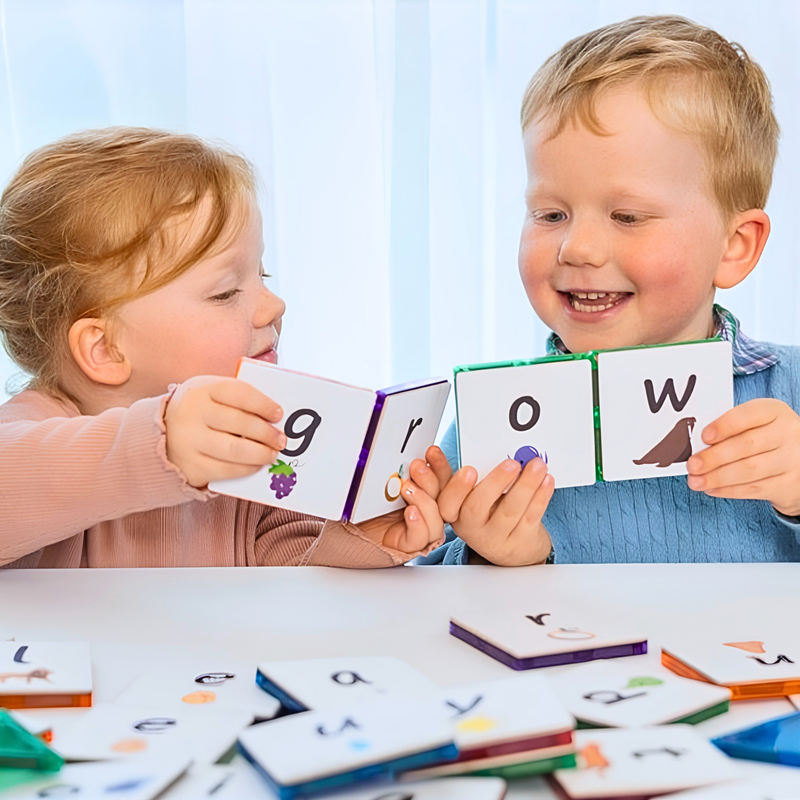 TileTek Magnetic Tile Toppers Alphabet Packs 40 Pieces