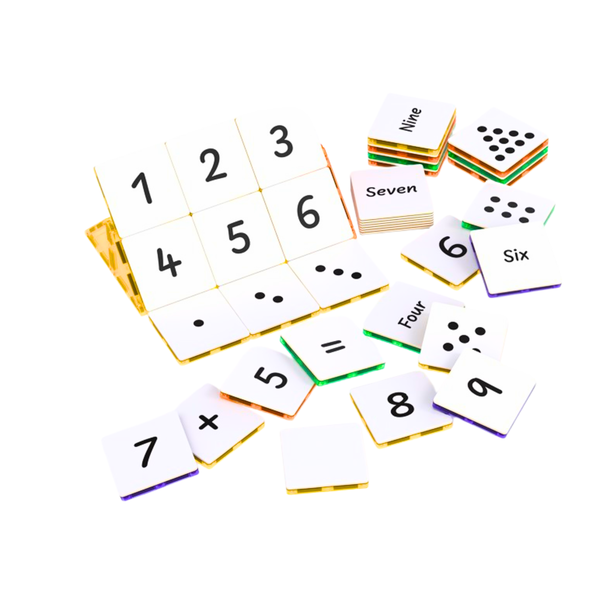 TileTek Magnetic Tile Toppers Numbers Pack 40 Pieces — The OT Store
