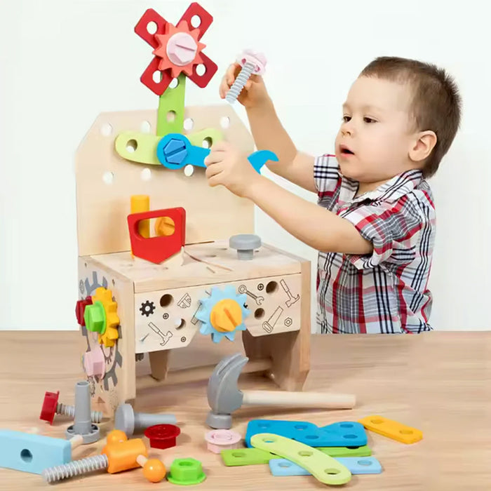 Wooden Tool Box Construction Set