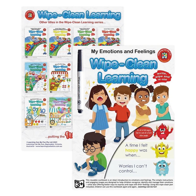 Wipe-Clean Learning Book My Emotions and Feelings