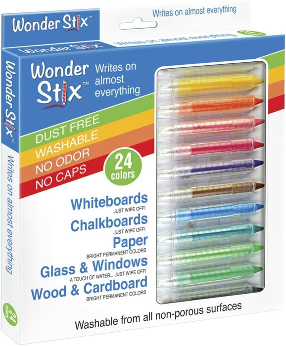 Wonder Stix for Kids Washable and Odorless (24 Pack)