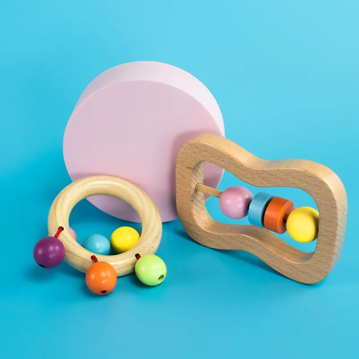 Baby Wooden Rattle Set