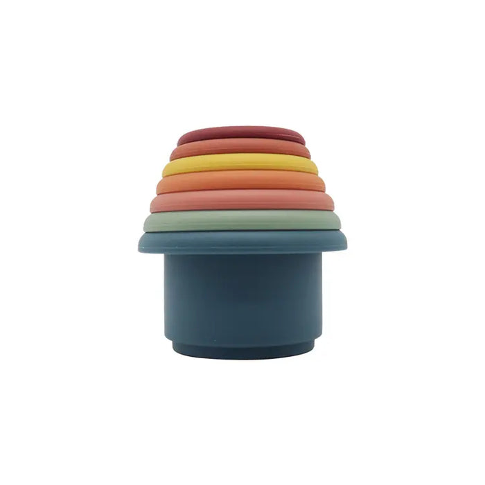 Stackable Silicone Rainbow Cups