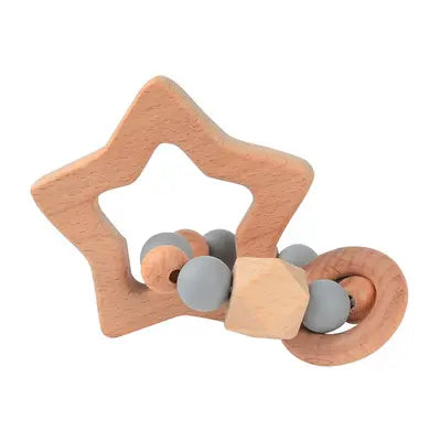 Baby wooden teething toys discount