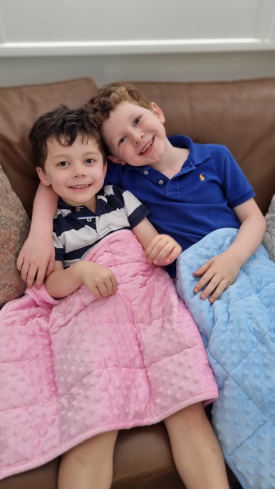 BLUE Weighted Lap Pad Snuggly Tactile Soft Blanket for Kids