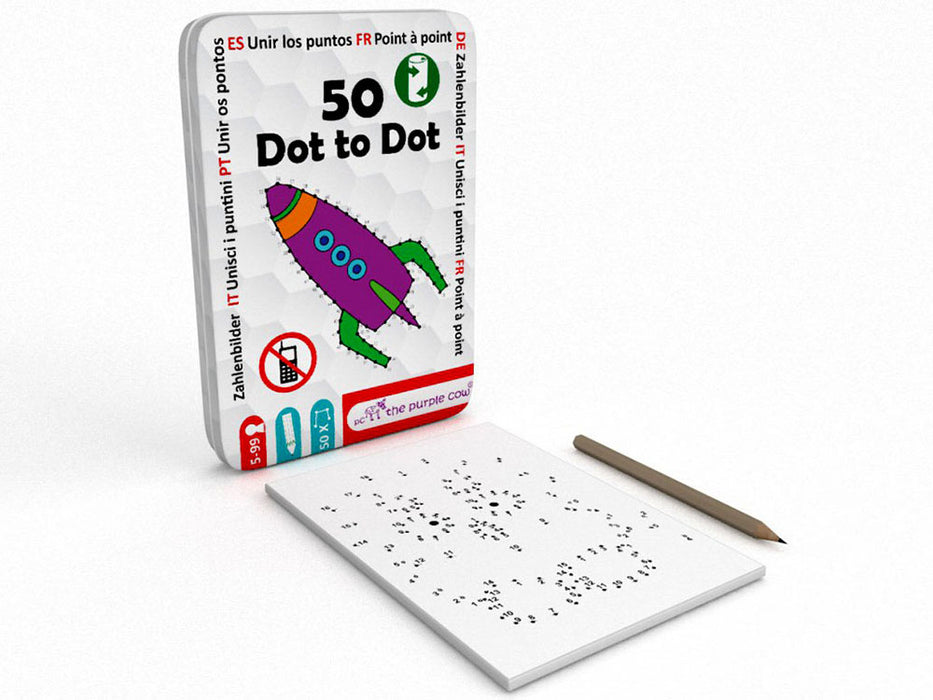 The Purple Cow 50 Dot to Dot Childrens Worksheet