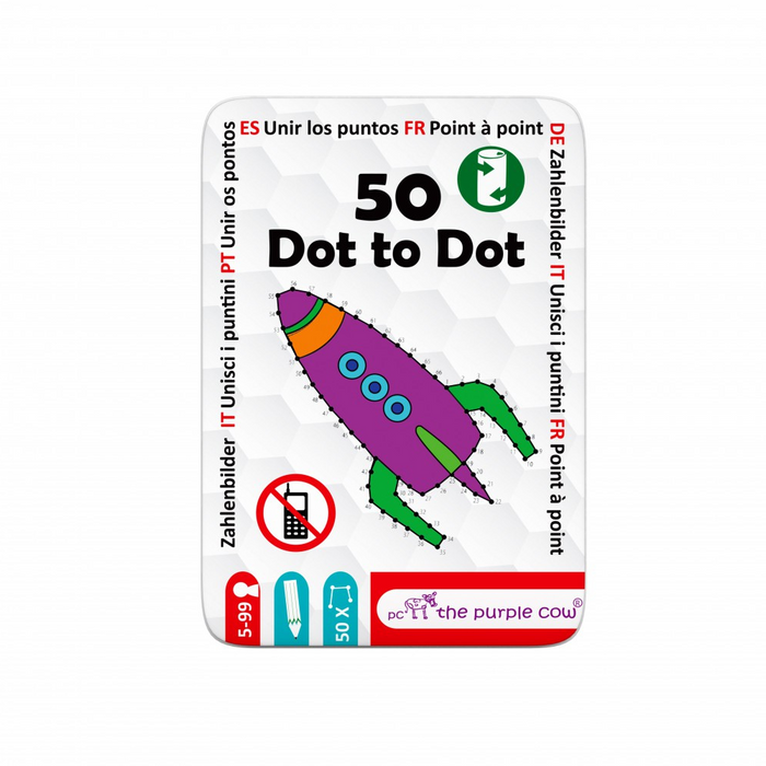 The Purple Cow 50 Dot to Dot Drawing Travel Pack
