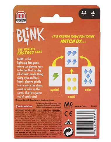 the ot store blink card game box back