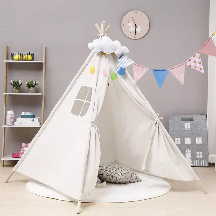 Children's Teepee Tent (White)