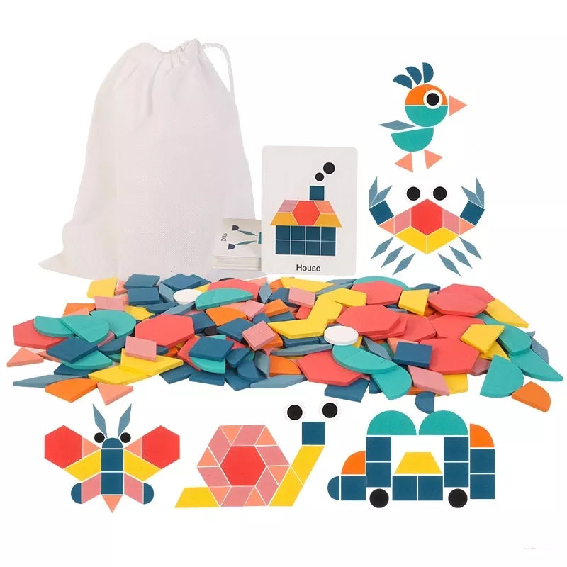 Rainbow Geometric Pattern Blocks — The OT Store